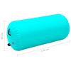 vidaXL Inflatable Gymnastic Roll with Pump 120x90 cm PVC Green