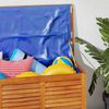 vidaXL Garden Storage Box with Louver 113x50x56 cm Solid Wood Acacia