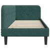 vidaXL Corner Bed Frame with Headboard Dark Green 80 x 200 cm Velvet
