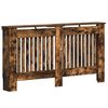 vidaXL Radiator Cover Smoked Oak 152 x 19 x 81.5 cm Engineered Wood