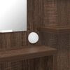 vidaXL Bedroom Dressing Tables with Shelf Brown Oak 80 x 39.6 x 135 cm