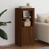 vidaXL Sideboard with LED Lights Brown Oak 41x37x100 cm