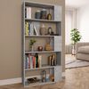 vidaXL Book Cabinet/Room Divider Concrete Grey 80x24x159 cm Engineered Wood