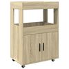 vidaXL Bar Cart Sonoma Oak 60x39,5x89 cm Engineered Wood