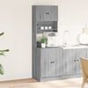 vidaXL Kitchen Cabinet Grey Sonoma 60x50x180 cm Engineered Wood