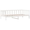 vidaXL Daybed with Drawers without Mattress White 80x200 cm Solid Wood