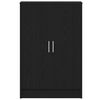vidaXL Shoe Cabinet Black Oak 60x35x92 cm Engineered Wood