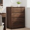 vidaXL Storage Cabinets 2 pcs Brown Oak 80 x 48 x 105 cm