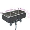 vidaXL Handmade Kitchen Sink Stainless Steel