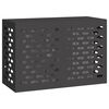 vidaXL Air Conditioner Cover Black 90 x 40 x 60 cm Steel