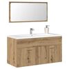 vidaXL Bathroom Cabinet with Mirror Artisan Oak Engineered Wood