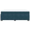 vidaXL Box Spring Bed with Mattress Dark Blue 140x200 cm Velvet