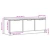 vidaXL TV Cabinet Old Wood 102x35x36.5 cm Engineered Wood