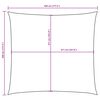 vidaXL Sunshade Sail Oxford Fabric Square 4.5x4.5 m White