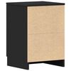 vidaXL Bedside Cabinets 2 pcs Black 38x35x56 cm Engineered Wood