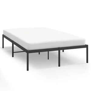 vidaXL Metal Bed Frame without Mattress Black 120x200cm