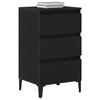 vidaXL Bedside Cabinet Black Oak 45 x 35 x 44 cm Engineered Wood
