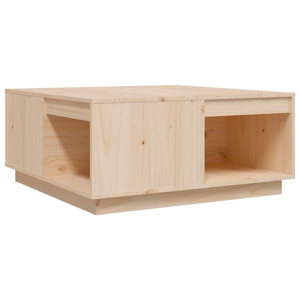 vidaXL Coffee Table 80x81x36.5 cm Solid Wood Pine