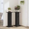 vidaXL Plant Stands 2 pcs Black 30x30x80 cm Engineered Wood