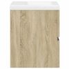 vidaXL 2 Piece Bathroom Furniture Set Sonoma Oak Engineered Wood