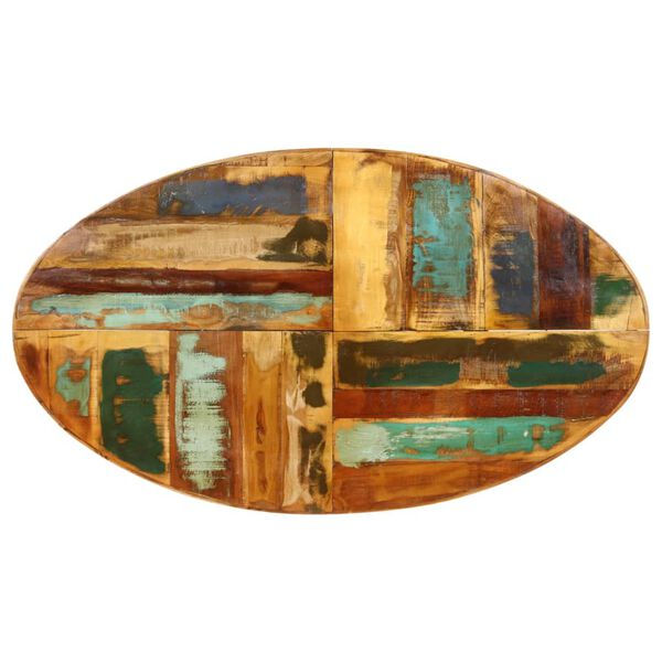 vidaXL Dining Table 140x80x75 cm Solid Reclaimed Wood