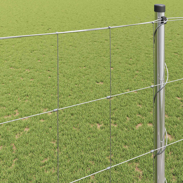 vidaXL Field Fence Silver 50 x 1.4 m Galvanised steel