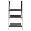vidaXL Ladder Bookcase 4 Tiers Metal Black