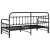 vidaXL Daybed Frame Black 90 x 190 cm Powder-Coated Steel
