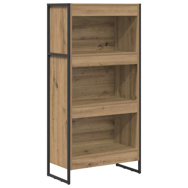 vidaXL Book Cabinet Artisian Oak 60 x 30 x 121 cm Engineered Wood