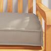 vidaXL Pallet Cushion Set 2 pcs Taupe 200 x 40 x 8 cm Oxford fabric