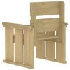 vidaXL 5 Piece Garden Dining Set Impregnated Pinewood