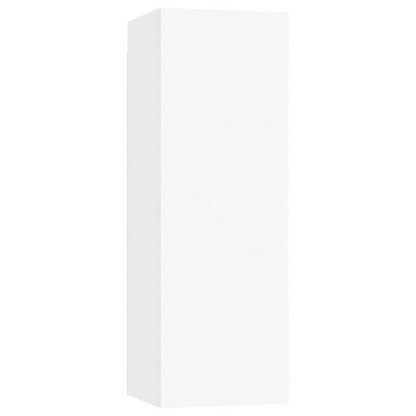 vidaXL TV Cabinets 2 pcs White 30.5x30x90 cm Engineered Wood