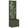 vidaXL Garden Privacy Screen Olive green 50 x 150 cm Cold-rolled steel