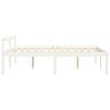vidaXL Senior Bed without Mattress White 140x190cm Solid Wood Pine
