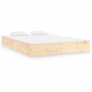 vidaXL Bed Frame without Mattress Solid Wood 150x200 cm King Size King Size