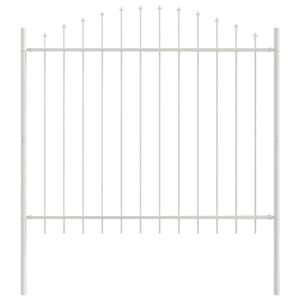 vidaXL Garden Fence White 170 x 125 cm Powder-Coated Steel