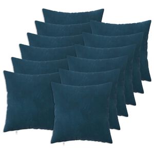 vidaXL Cushion with Pillow HEERLEN 12 pcs Blue Velvet