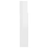 vidaXL Headboard Cabinet High Gloss White 140x19x103.5 cm