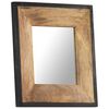 vidaXL Mirror 50x50 cm Solid Mango Wood