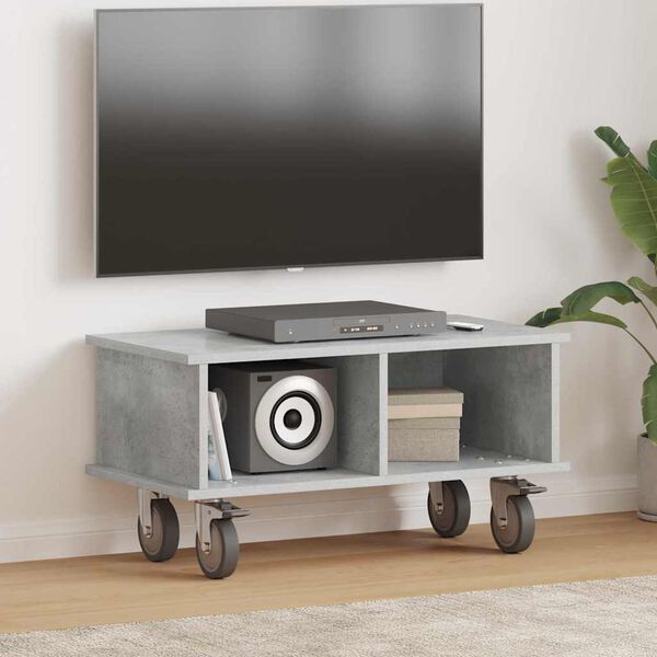 vidaXL TV Stand Concrete Grey 68.5 x 35 x 35 cm Engineered Wood