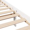 vidaXL Bed Frame without Mattress White 140x190 cm Solid Wood Pine