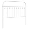 vidaXL Metal Replace Headboard White 107 cm