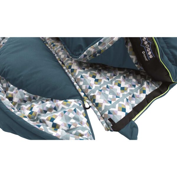 Outwell Sleeping Bag Camper Blue Right Zipper