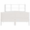 vidaXL Bookcase Bed without Mattress White 120x200cm Solid Wood Pine
