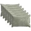 vidaXL Cushion Cover 6 pcs HOUTEN Green 50 x 70 cm Chenille Fabric
