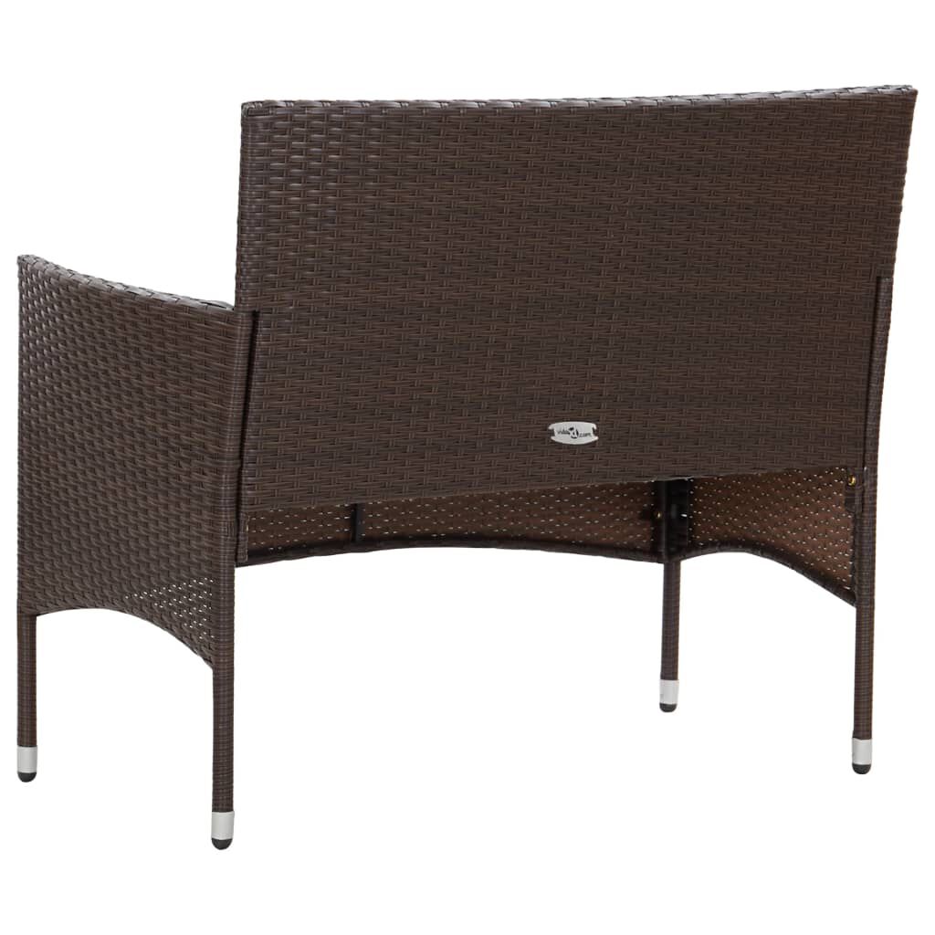 Rattan store patio bench