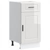 vidaXL Kitchen Base Cabinet&nbsp;Porto High Gloss White Engineered Wood