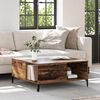 vidaXL Coffee Table Old Wood 80 x 80 x 36.5 cm Engineered Wood