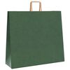 vidaXL Paper Bags 50 pcs with Handles Green 54x15x49 cm