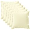 vidaXL Cushion Cover 6 pcs HOUTEN Cream 80 x 80 cm Polyester